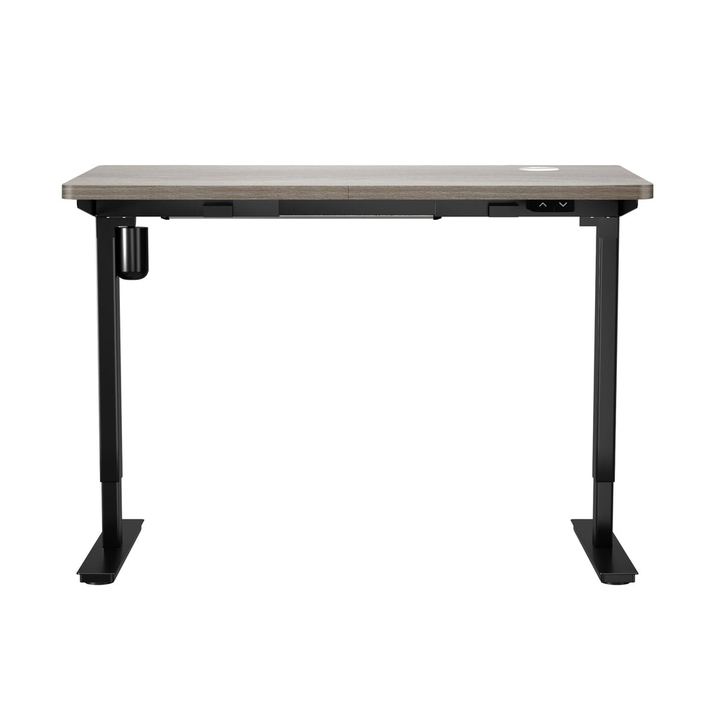 140CM Electric Standing Desk Adjustable Height Black and Grey Oak