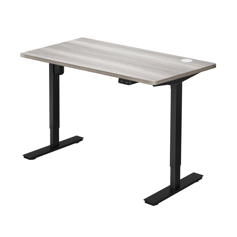 140CM Electric Standing Desk Adjustable Height Black and Grey Oak