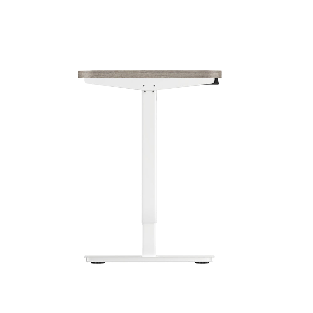 140CM Electric Standing Desk Adjustable Height White and Grey Oak