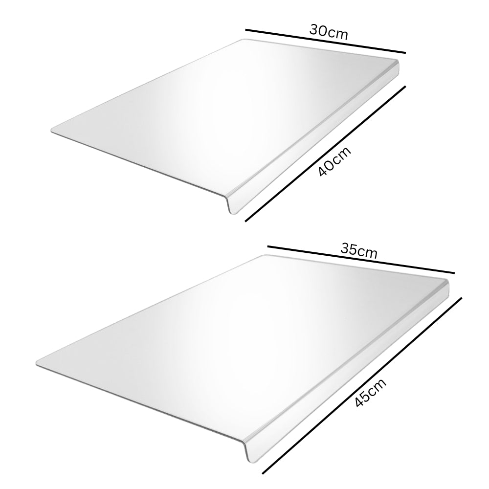 Transparent Acrylic Anti-Slip Cutting Board for Kitchen Counter Protector
