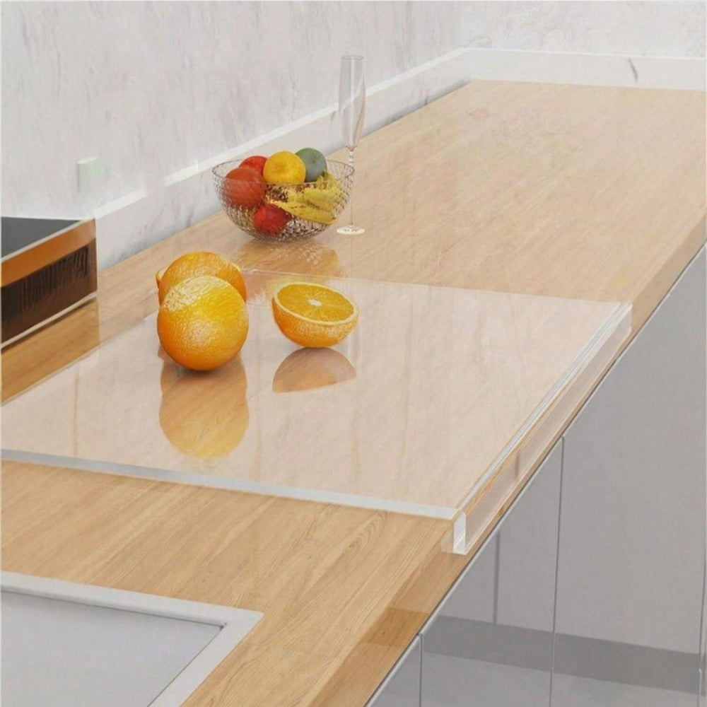 Transparent Acrylic Anti-Slip Cutting Board for Kitchen Counter Protector