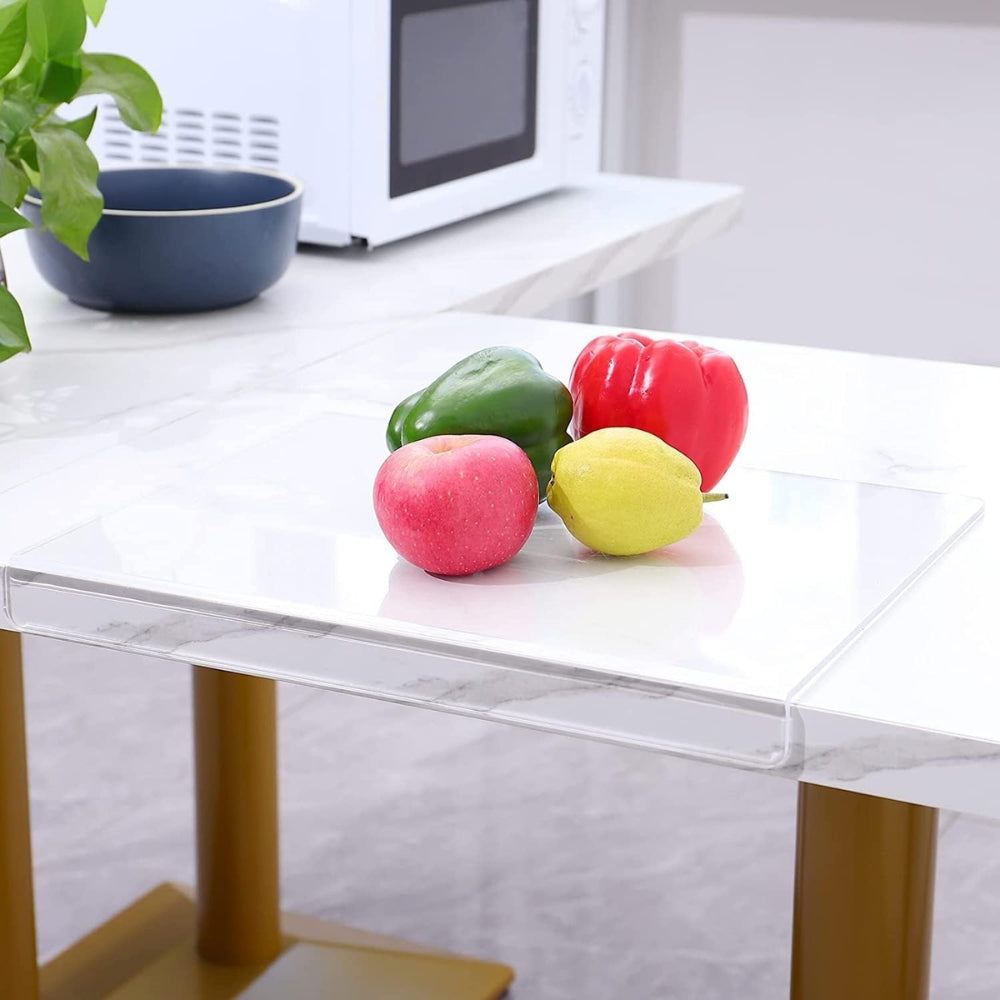 Transparent Acrylic Anti-Slip Cutting Board for Kitchen Counter Protector